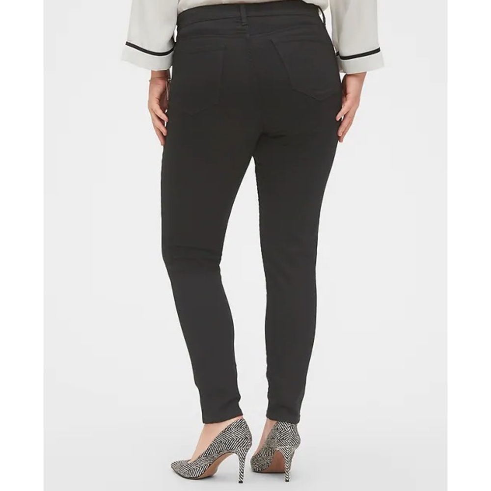Banana Republic Never Fade Black skinny mid-rise